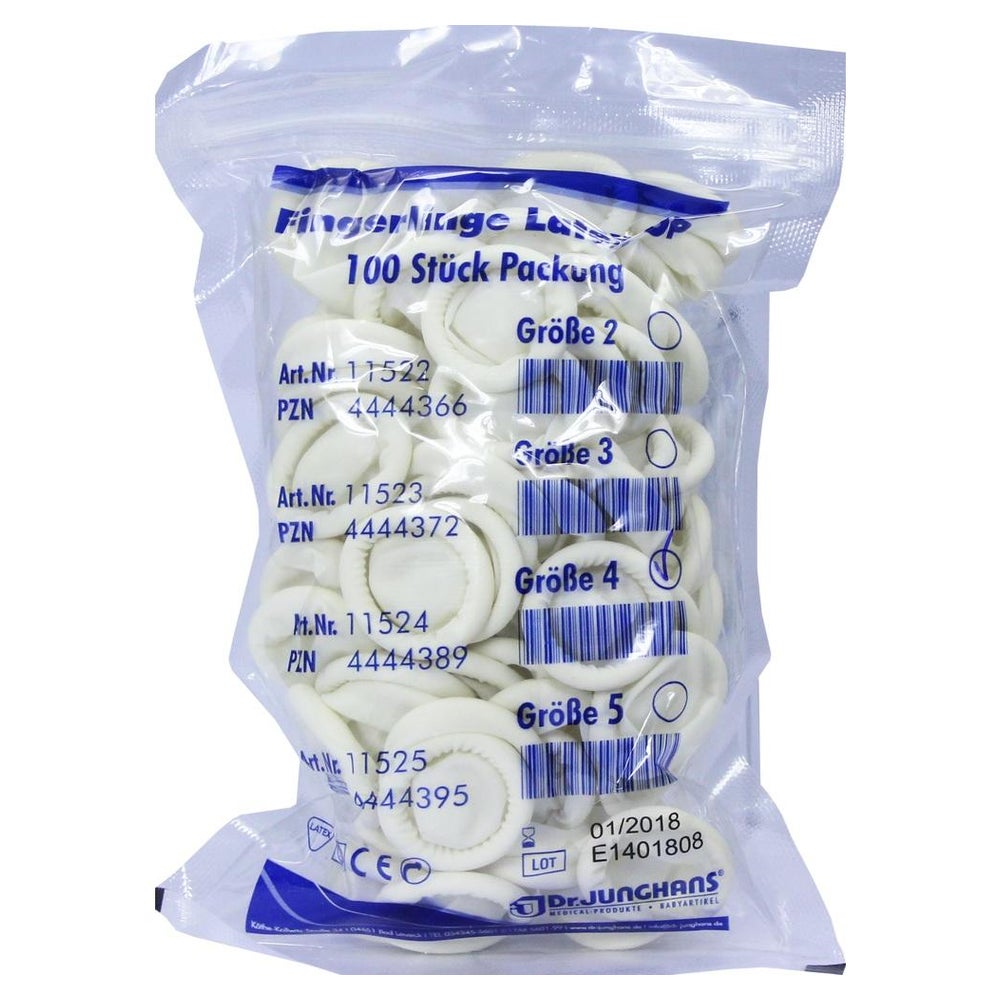 Fingerling OP Latex Gr.4 gerollt 100 St