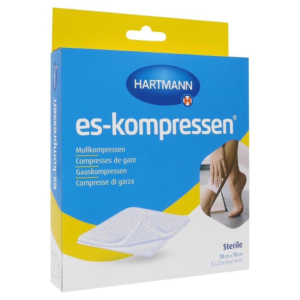 Es-kompressen Steril 10x10 cm 8fach 5X2 St