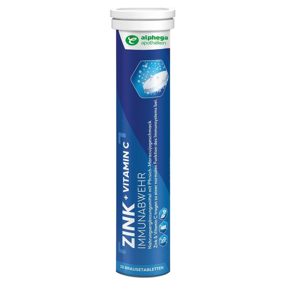 Alphega Zink+vitamin C Brausetabletten 20 St