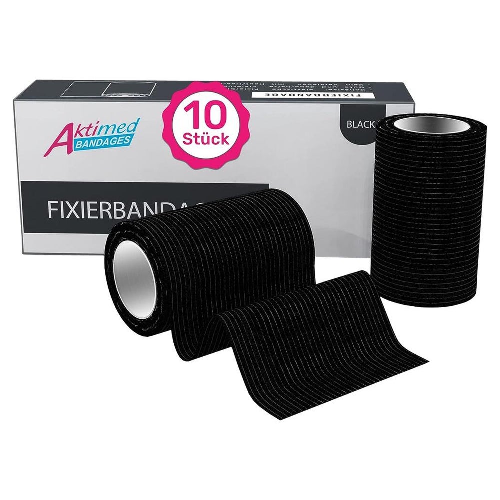 Aktimed Bandage Schutzverband schwarz 10 St