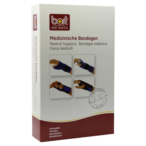 BORT Handgelenkstütze M.alu Band re.M bl 1 St