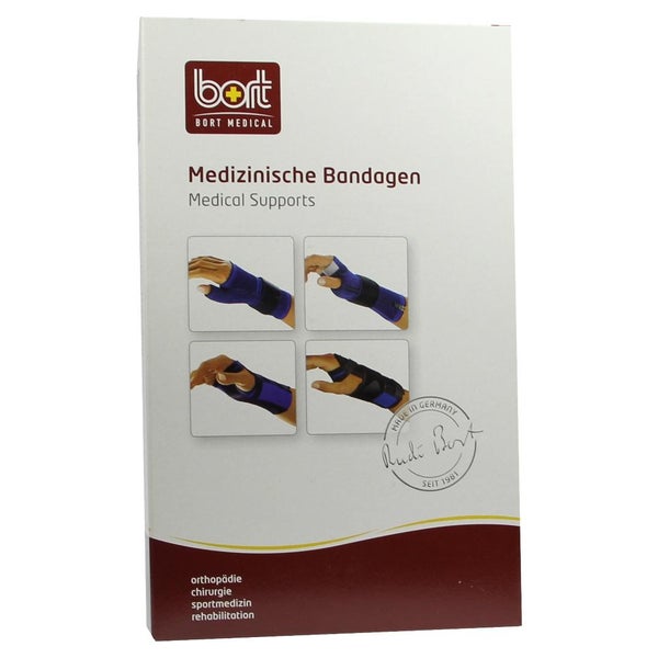 BORT Handgelenkstütze M.alu Band li.S bl 1 St