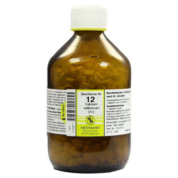 Biochemie 12 Calcium sulfuricum D 12 Tab 1000 St