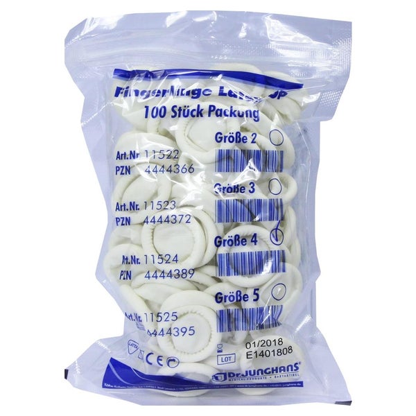 Fingerling OP Latex Gr.4 gerollt 100 St