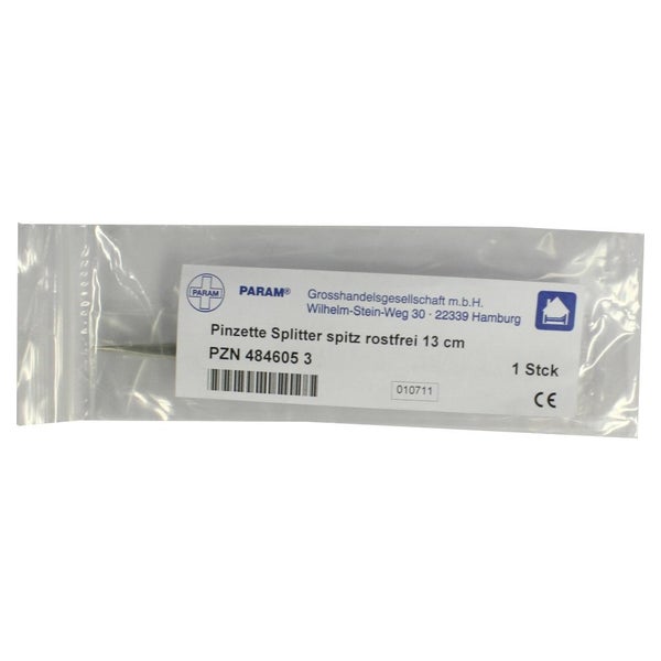 Pinzette Splitter Spitz rostfrei 13 cm 1 St