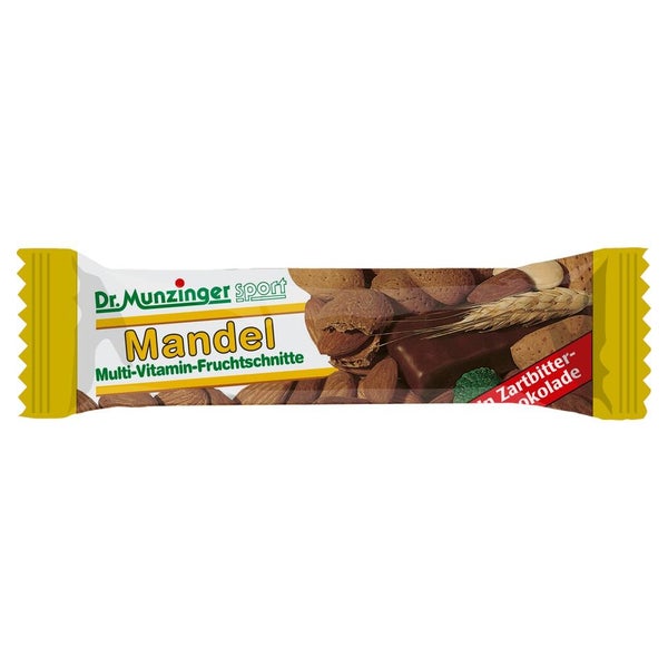 Munzinger Fruchtschnitte Mandel schokoliert 40 g