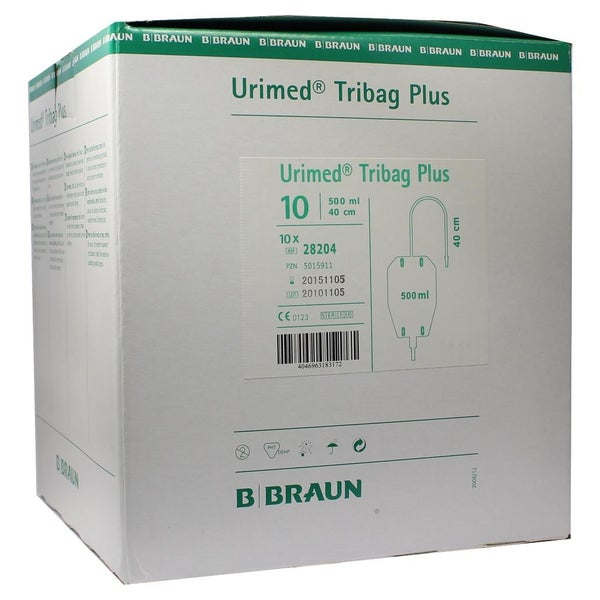 Urimed Tribag Plus Urin Beinbtl.500ml 40 10 St