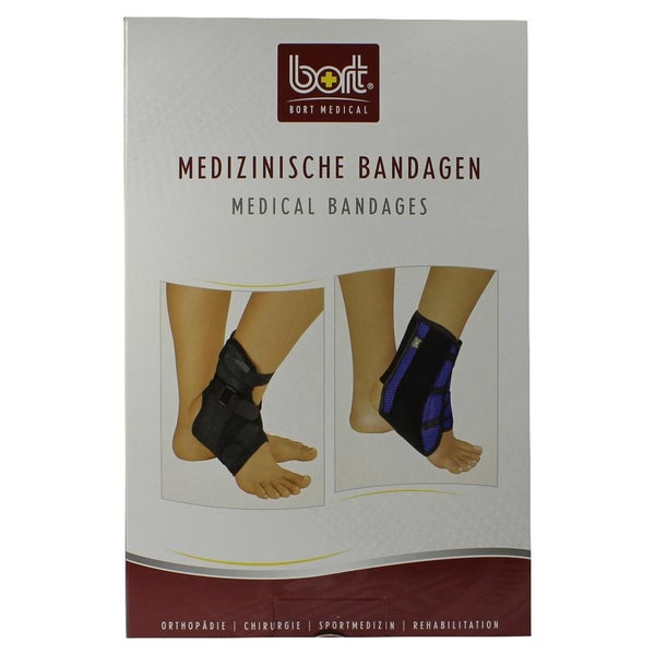 BORT Talofx Bandage rechts M schwarz 1 St