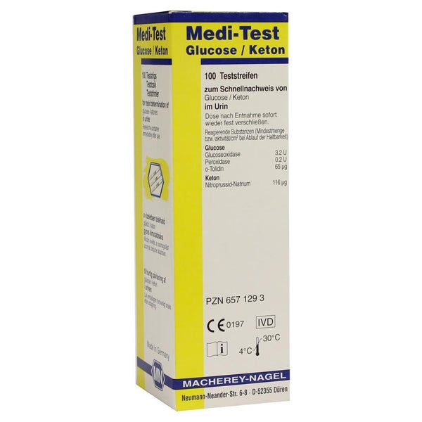 Medi-test Glucose/keton Teststreifen 100 St