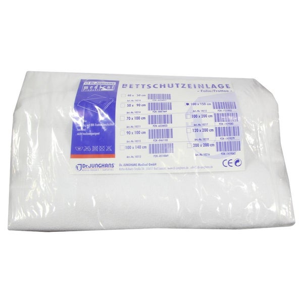 Bettschutzeinlage Folie Frottee 100x150 1 St