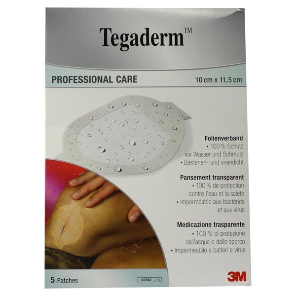 Tegaderm 3M Film 10x11,5 cm oval 1630NP 5 St