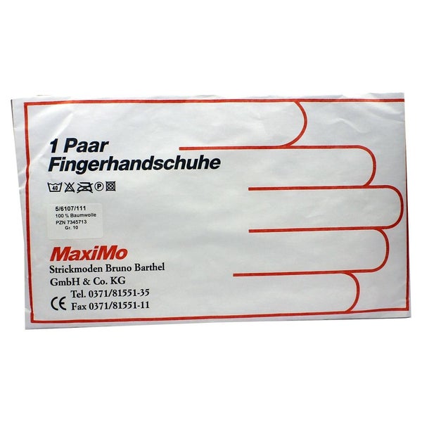 Handschuhe Strick Baumwolle Gr. 10 Herre 2 St