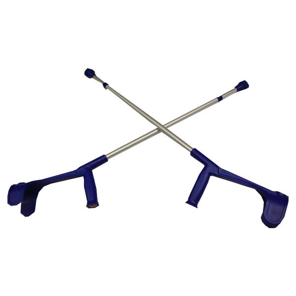 Unterarmkrücke F.erw.leichtmet.blau 2 St
