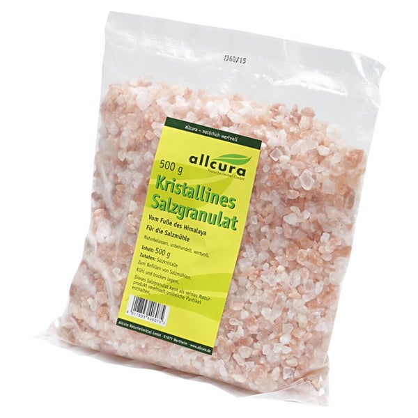 Kristallines Salz V.fuße d.Himalaya Gran 500 g