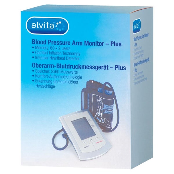 Alvita Oberarm Blutdruckmessgerät Plus 1 St
