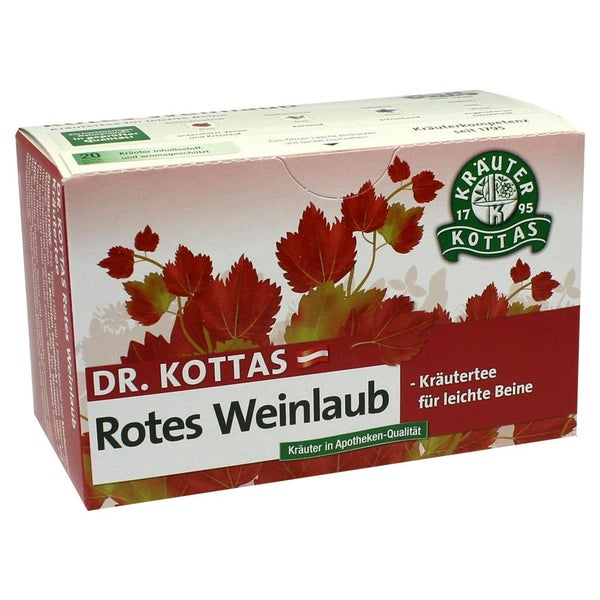 Dr.kottas Rotes Weinlaub mit Pfefferminz 20 St