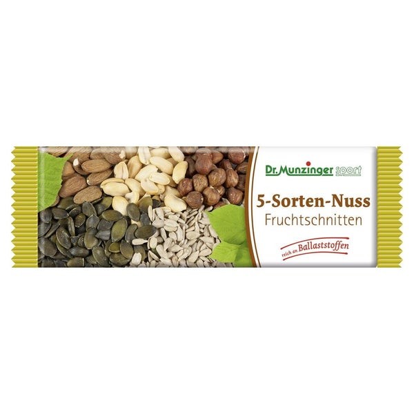 Dr.munzinger Fruchtschnitte Nuss 5-Sorte 50 g