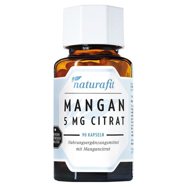 Naturafit Mangan 5 mg Citrat Kapseln 90 St