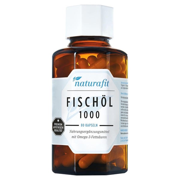 Naturafit Fischöl 1000 mg Kapseln 80 St