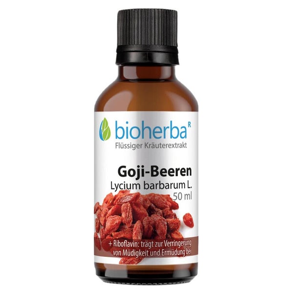 Bioherba Goji-Beeren Lycium barbarum L. Tropfen Tinktur 50 ml