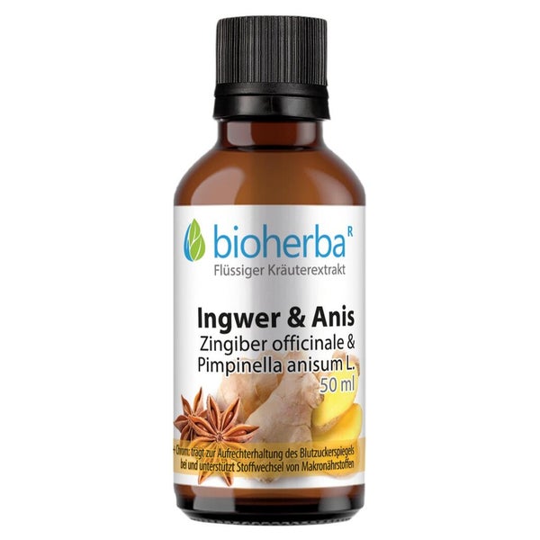 Bioherba Ingwer & Anis Tropfen Tinktur 50 ml