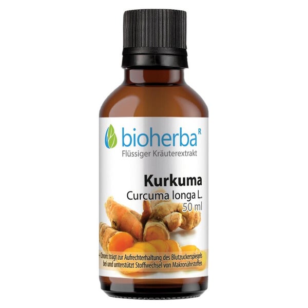 Bioherba Kurkuma Curcuma longa L. Tropfen Tinktur 50 ml