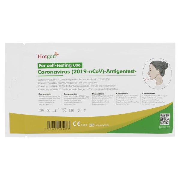Hotgen Coronavirus 2019-ncov Ag Selbsttest Nase 1 St
