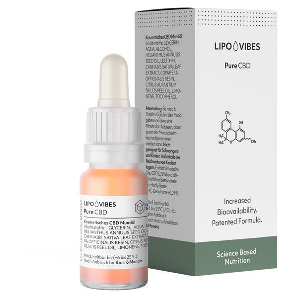 Lipovibes Pure Cbd Mundöl 10 ml