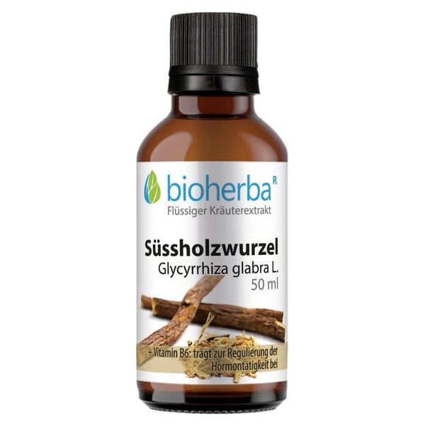 Bioherba Süssholzwurzel Glycyrrhiza glabra L. Tropfen Tinktur 50 ml