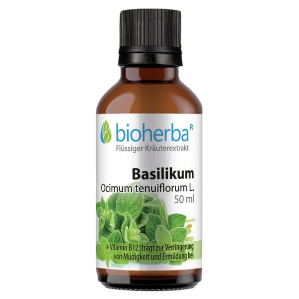 Bioherba Basilikum Ocimum tenuiflorum L. Tropfen Tinktur 50 ml