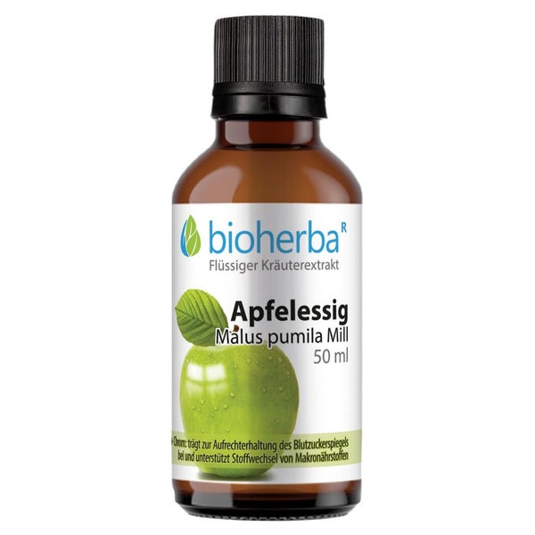 Bioherba Apfelessig Malus pumila Mill. Tropfen Tinktur 50 ml
