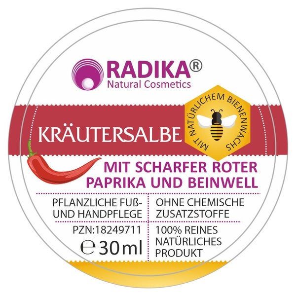 KrÄutersalbe Mit Schar. Roter Paprika Und Bein. 30 ml