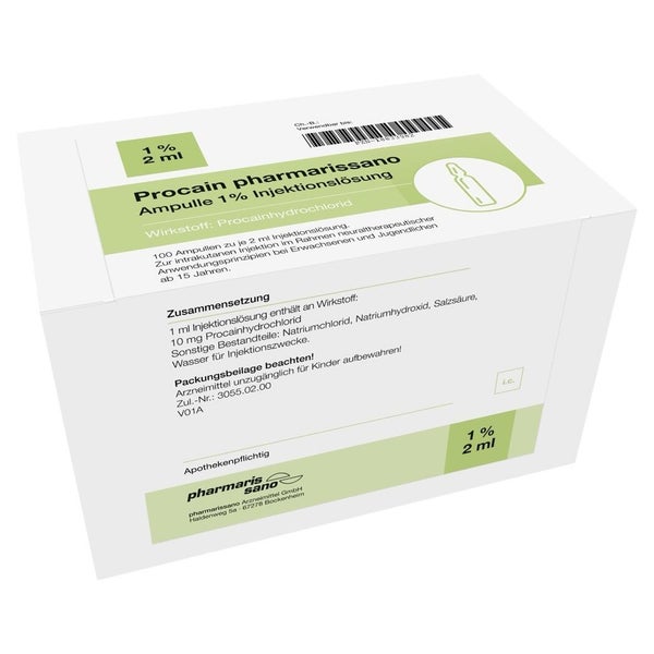 Procain Pharmarissano Ampulle 1% 2 Ml Inj.-lsg. 100X2 ml