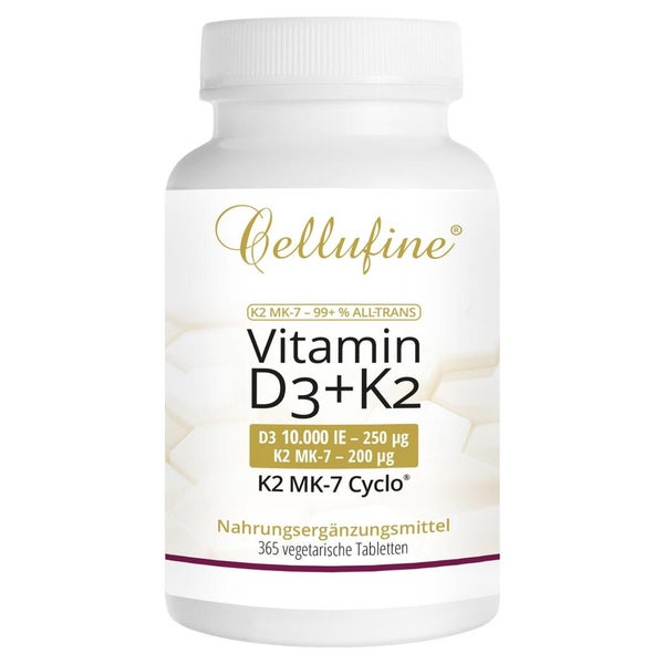 Cellufine Vit.d3 10.000 IE+Natto K2 MK7 365 St