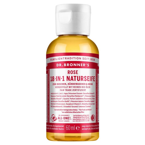 Dr.bronners 18in1 Naturseife flüssig Ros 60 ml