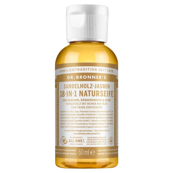 Dr.bronners 18in1 Naturseife flü.Sandelh 60 ml