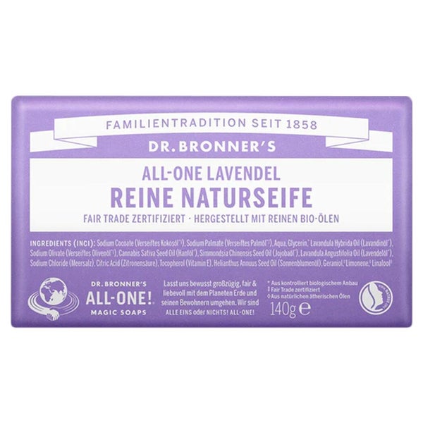 Dr.bronners Reine Naturseife Lavendel 1X140 g