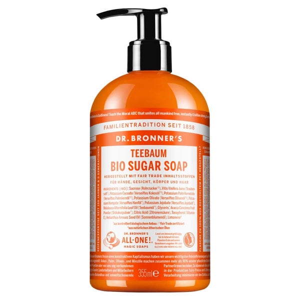 Dr.bronners BIO Sugar SOAP flüssig Teeba 355 ml
