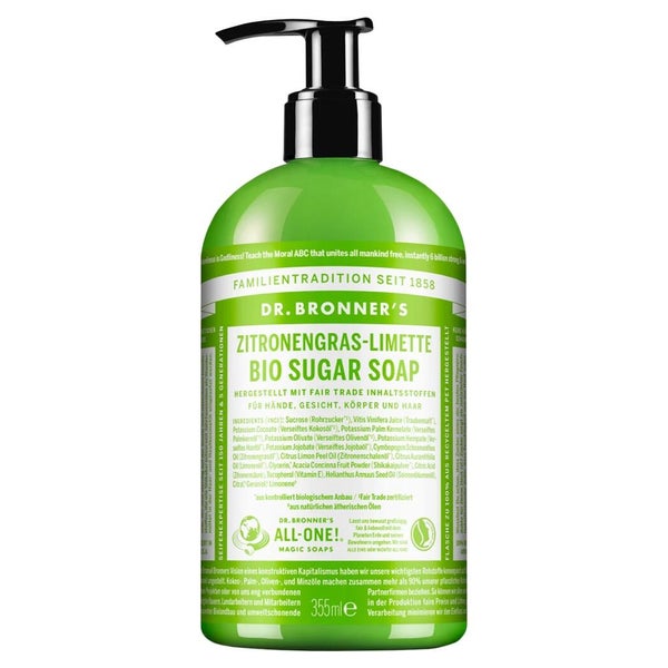 Dr.bronners BIO Sugar SOAP flü.Zitroneng 355 ml