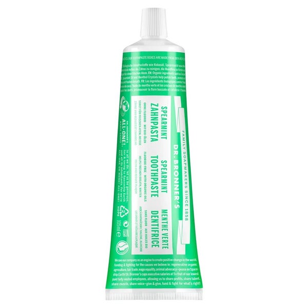 Dr.bronners Zahnpasta Spearmint 140 g