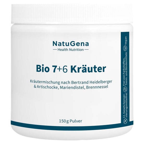Bio 7+6 Kräuter Artischocke+mariendistel Veg.pulv. 150 g