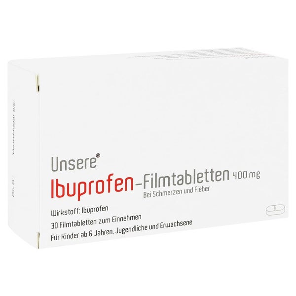 Unsere Ibuprofen-filmtabletten 400 Mg 30 St