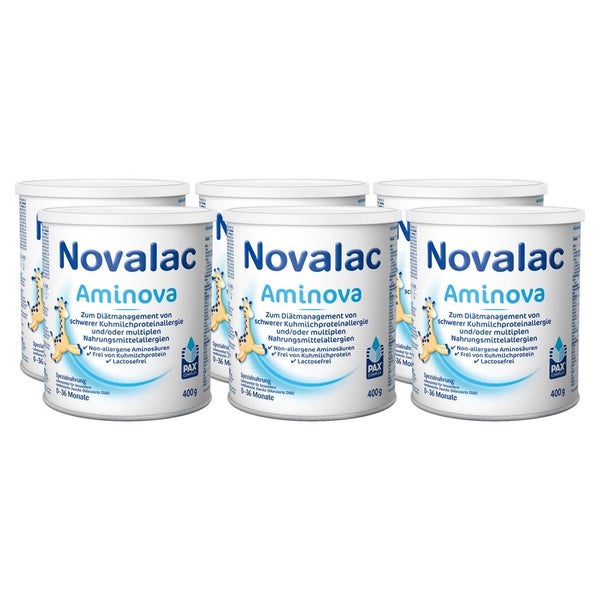 Novalac Aminova Spezialnahrung 0-36 Monate 6X400 g