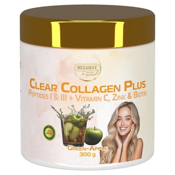 Clear Collagen Plus Kollagen Pepti.plv.green Apple 300 g