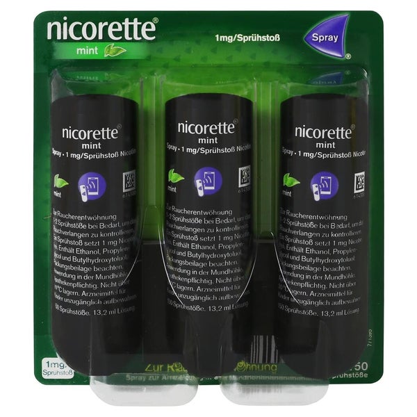 Nicorette Mint Spray 1 Mg/sprühstoß 3 St