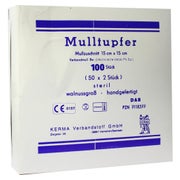 Mulltupfer 15x15 cm walnussgroß steril 50X2 St