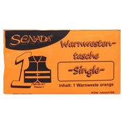 Senada Warnweste Orange Single Tasche 1 St