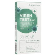 Sanovo 5in1 Virencheck Selbsttest/schnelltest Nase 1 St