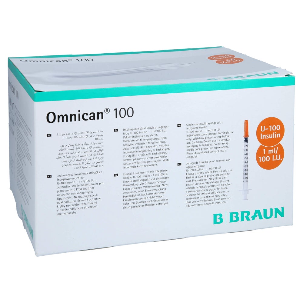 Omnican Insulinspr.1 ml U100 m.Kan. 100X1 St