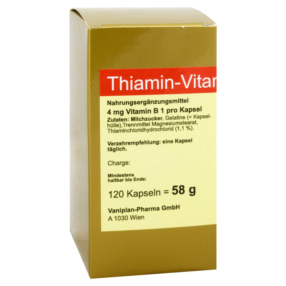 Thiamin Kapseln Vitamin B1 120 St